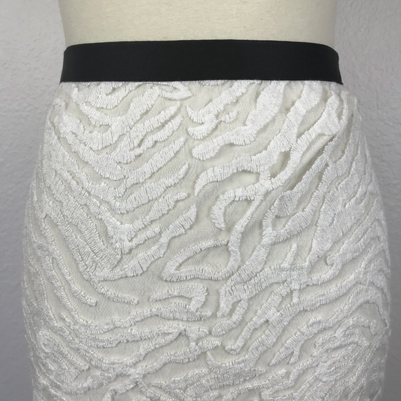BCBG Max Azria Irisa Embroidered Pencil Skirt SK21 - Picture 3 of 9
